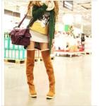 Newest Fashion Women's Knee Boots Over Knee Inner Wedge Boots Ladies Sexy Winter