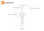 Non Spill Plastic Pump Shampoo Dispenser For Hair Conditioner Bottle