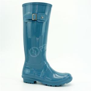 China Waterproof Knee High Rubber Boots , Non Slip Wellington Rain Boots factory