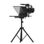 Teleprompting and Shooting Professional Studio Teleprompter with Self-check