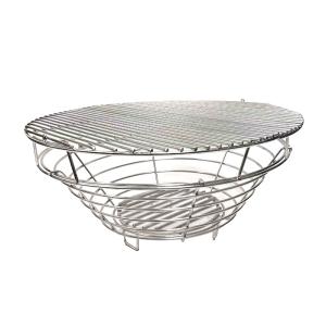 China Round 500MM SS430 Kick Charcoal Ash Basket For Kamado Joe factory
