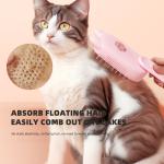 Pet Grooming Brush Cats Long Handle Electric USB Water Spray Steam Comb Dog Hair