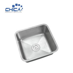 China USU304 Single Bowl Kitchen Sink Topmount Kitchen Sink Stainless Steel Press Kitchen Sinks factory