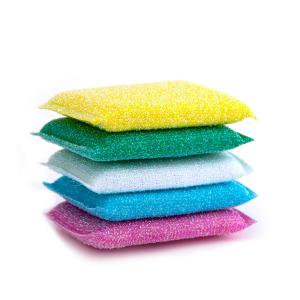 China Customized Kitchen Cleaning Scrubber Eco Friendly Mesh Kitchen Sponge factory