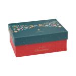 Ribbon Closure Cardboard Gift Packaging Box For Christmas Gift