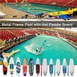 Plato Portable Water Pool Inflatable Metal Frame Swimming Pool