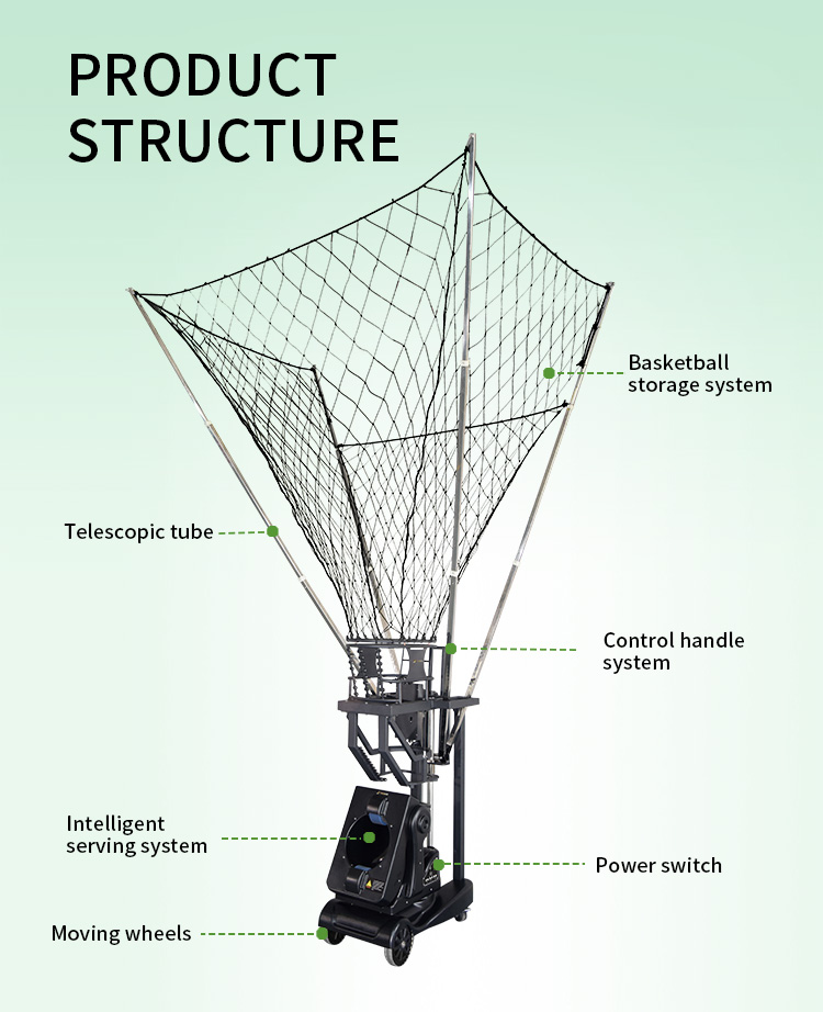 Speed Adjustable Basketball Shooting Machine For Professional Competition