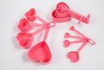 FBAB101 for wholesales set of 8 heart shape eco-friendly measuring spoon