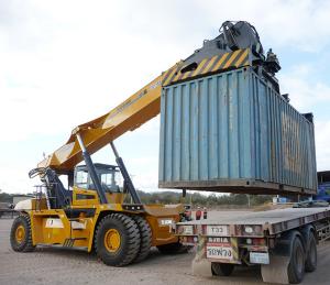 China Diesel Engine 45 Ton Port Reach Stackers / Container Reach Stacker XCS45 on sale
