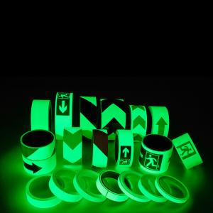 China Custom Luminous Film Photoluminescent Tape Self-adhesive Glow in the Dark Warning Tape factory