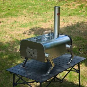 China Outdoor Pizza Oven 12&quot; Wood Pellet Pizza Ovens With Rotatable Round Pizza Stone Portable Wood Fired factory