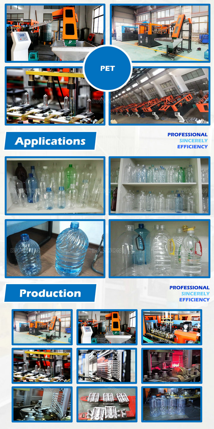 Transparent PET mineral water bottle 2L plastic blowing plant machinery blow molding machine