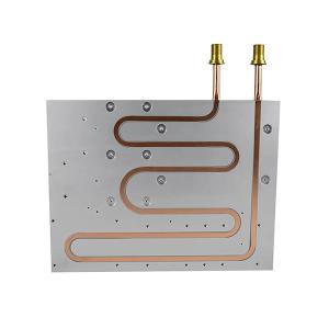 China Custom High Efficiency IGBT Water Cooling Copper Tube Liquid Cold Plate on sale