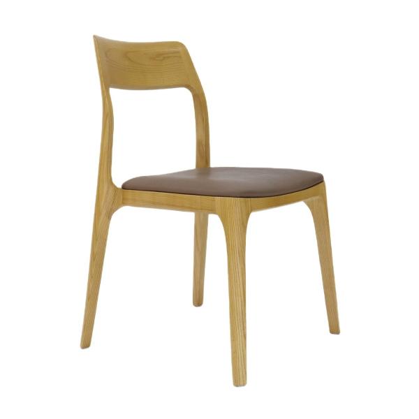Leisure Facilities Dining Chair Vintage Wooden with Customized Fabric Upholstery