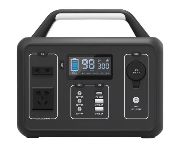 280Wh 300W Solar Generator Pure Sine Wave UPS 12V 110V 220V Outdoor Portable