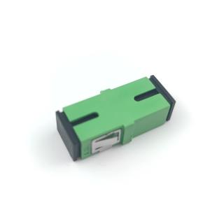 China SC APC Earless Dustproof Simplex Coupler for Optical Fiber Active Connection in FTTH factory
