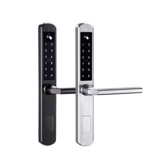 China TT lock Tuya APP Slim RFID Card Waterproof Wireless Door Lock for Hotel and Dustproof Digital Smart Door Lock factory