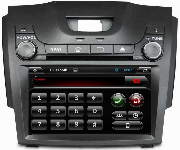 Ouchuangbo car stereo Chevrolet S10 2013 with auto radio gps navigation iPod OCB-8054C
