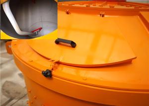China Replaceable Mixing Blades Vertical Shaft Concrete Mixer No Hidden Corners White Red factory