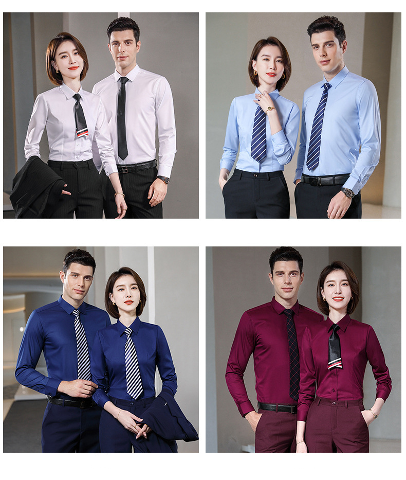 Short/Long Sleeve Men's and Women's Casual Shirt with Viscose/Polyester/Spandex Fabric