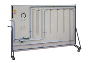 China Educational Equipment Technical Teaching Equipment Didactic bench for studying pressure losses in pipes, elbows and valv factory