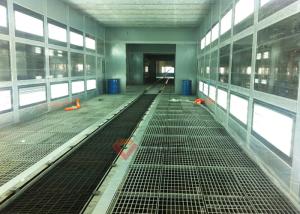 China Full Grid Paint Room With Trolley Paint Production Line System Downdraft Paint Booth factory