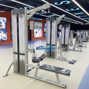 China 1950*870*2145mm Steel Pin Loaded Gym Lat Pull Down and Seated Row Machine for Strength Training in Gym Heavy-Duty Design factory