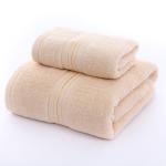 Absorption Soft Golden Satin Dobby Towel Sets for Home and hotel Customize Label