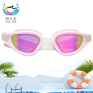 China Swimming goggles electroplated model, waterproof and fog-proof, suitable for both men and women, swimming equipment factory