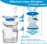 Automatic Dog Water Dispenser Stainless Steel Pet Fountain