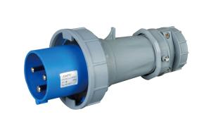 China IP67 Water Tight 3P 3 Phase Plug , IEC 60309 2 Industrial Three Phase Power Plug factory