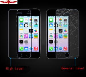 China Certificated Japan 0.33MM 2.5D 9H Tempered Glass Protector Screen Film For Iphone 5 5S factory