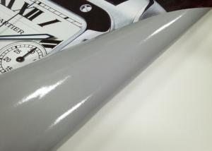 China Grey Adhesive Printable Vinyl Wrap Bubble Free Polymeric Self Adhesive Vinyl Film factory