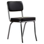 Leather Upholstered Steel Frame Dining Chair 12KGS 890mm 430mm