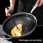 Direct Selling Kitchen 32cm 34cm Stainless Steel Honeycomb Fry Pan Non-stick
