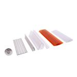 H Shape PC Connector Plastic Profiles Greenhouse Building Accessories For
