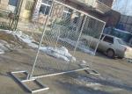 Economical Portable Chain Link Fence , Mobile Fence Panels Weather Resistant