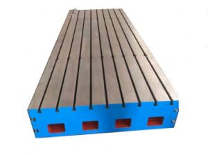 China high rigidity 2 grade Cast Iron T Slot Floor Plate With Custom Made Size factory