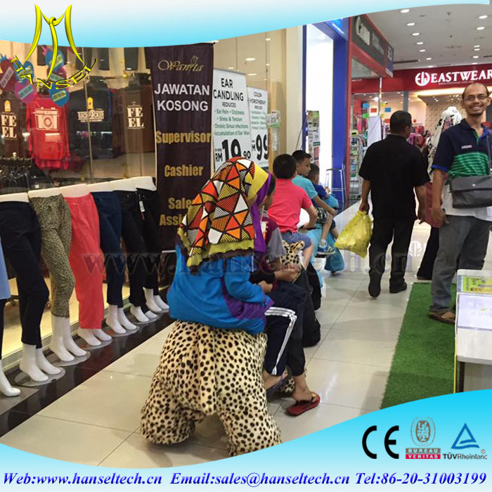 Hansel animal ride with racing games and electric scooters for mall