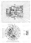 Bolt-on 2441U829F1 SK120-3 Excavator Travel Drive Catalog Motor Compatible With