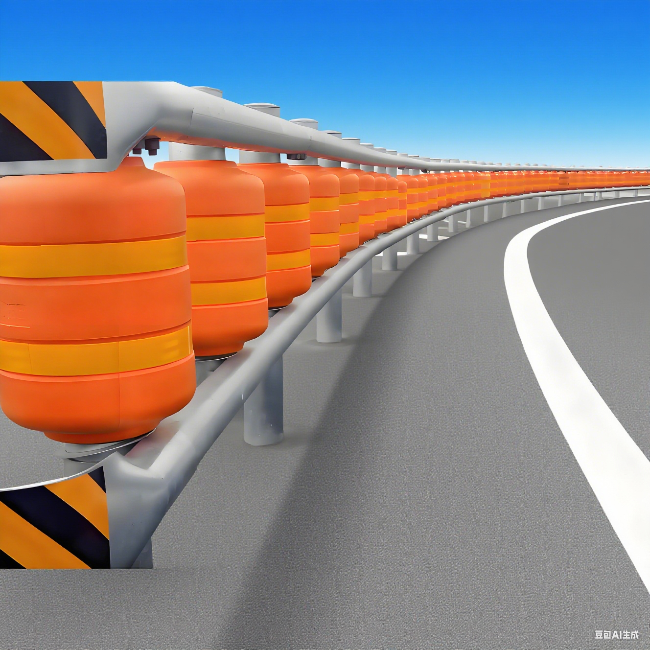 EVA Plastic Rolling Barrier Systerm with Galvanized Steel Framework and Energy