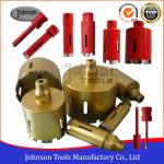 6.5mm - 150mm Silver Welded Diamond Core Drill Bits For Stone