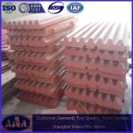 shanbao PE/PEX crusher parts high manganese steel casting jaw plate crusher jaw