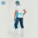 S&J Biodegradable Disposable Waterproof Poly Aprons 1 Mil. Unisex Covers PE