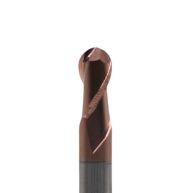 20mm Dia R10*20*40*20*100L 2 Flutes TiAISiN Carbide Ball Nose End Mill For