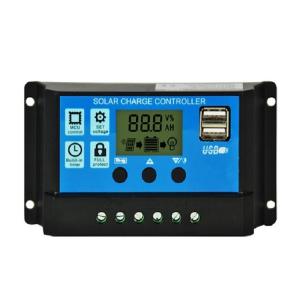 Auto PWM Solar Panel Controller 12v 24v 10a 20a 30Amp With LCD Display Dual USB