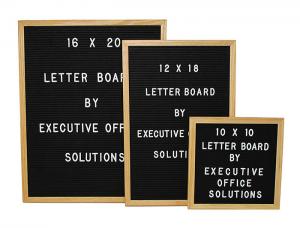 China China popular High Quality oak wood frame Letter Board Felt with plastic letter on sale