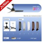 Indoor 42" Suspender Length LED Ceiling Fan with High Airflow and Adjustable