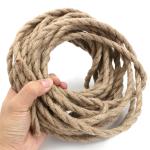 3mm FIBER 3 Strand Twisted Rope Manila Jute Sisal Rope for Bitter Cold