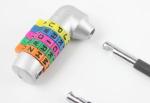 5 Digital Extended Long Bar English Letter Password lock Long anti-theft
